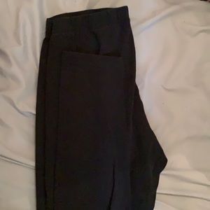 plain black leggings